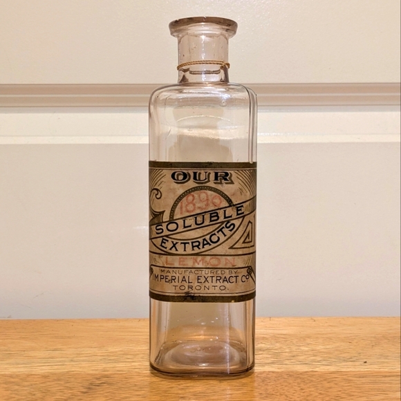 Shirrif's Other - 🇨🇦 Antique 1890 Canadian Imperial Extract Co (Shirriff's) Lemon Extract Bottle